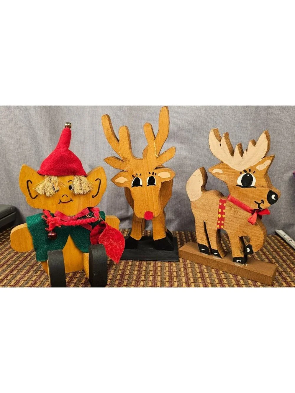 Vintage Wooden Christmas Decorations